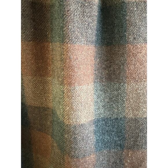 VTG Pendleton Plaid Wool Blazer Skirt Set - Small Brown USA Dark Academia Preppy - Picture 14 of 15